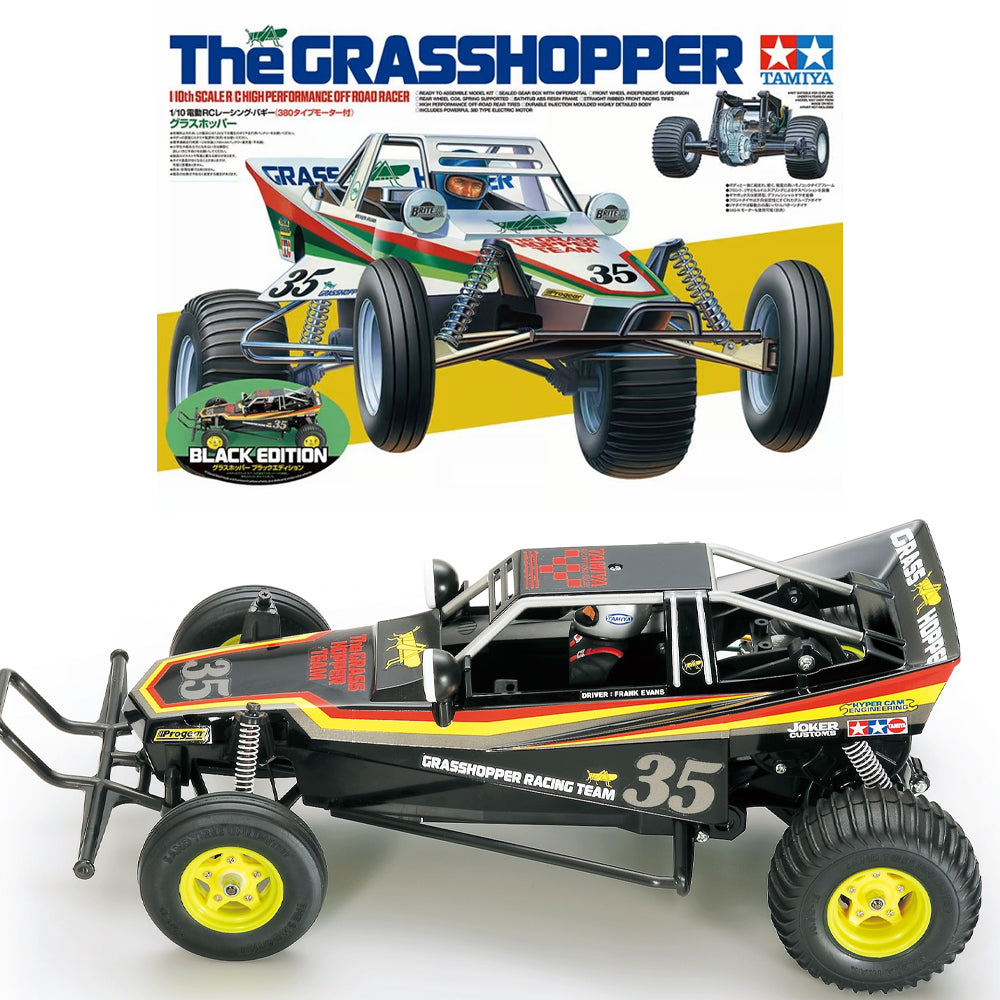 Tamiya RC 47522 The Grasshopper Black Edition 1:10 RC Assembly Kit ...