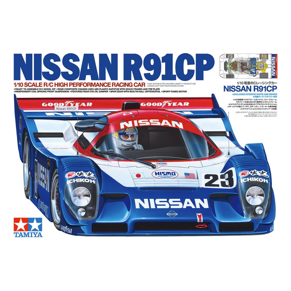 Tamiya 47531 Nissan R91CP RC Car 2WD 1:10 RC Assembly Kit
