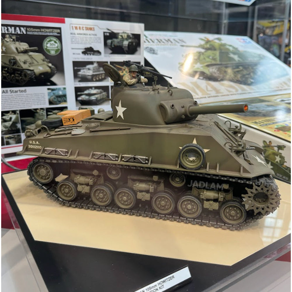 Tamiya RC 56014 M4 Sherman DMD w/Option Kit 1:16 RC Tank Assembly Kit