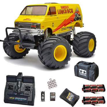 TAMIYA RC 58347 Lunch Box 2005 Monster Truck 1:12 PRO Stick Radio Bundle