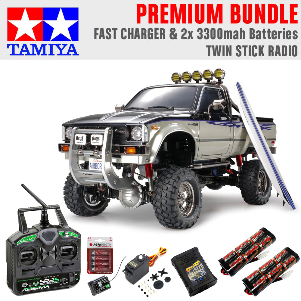 TAMIYA RC 58397 Toyota Hilux High Lift 1:10 Premium Stick Bundle