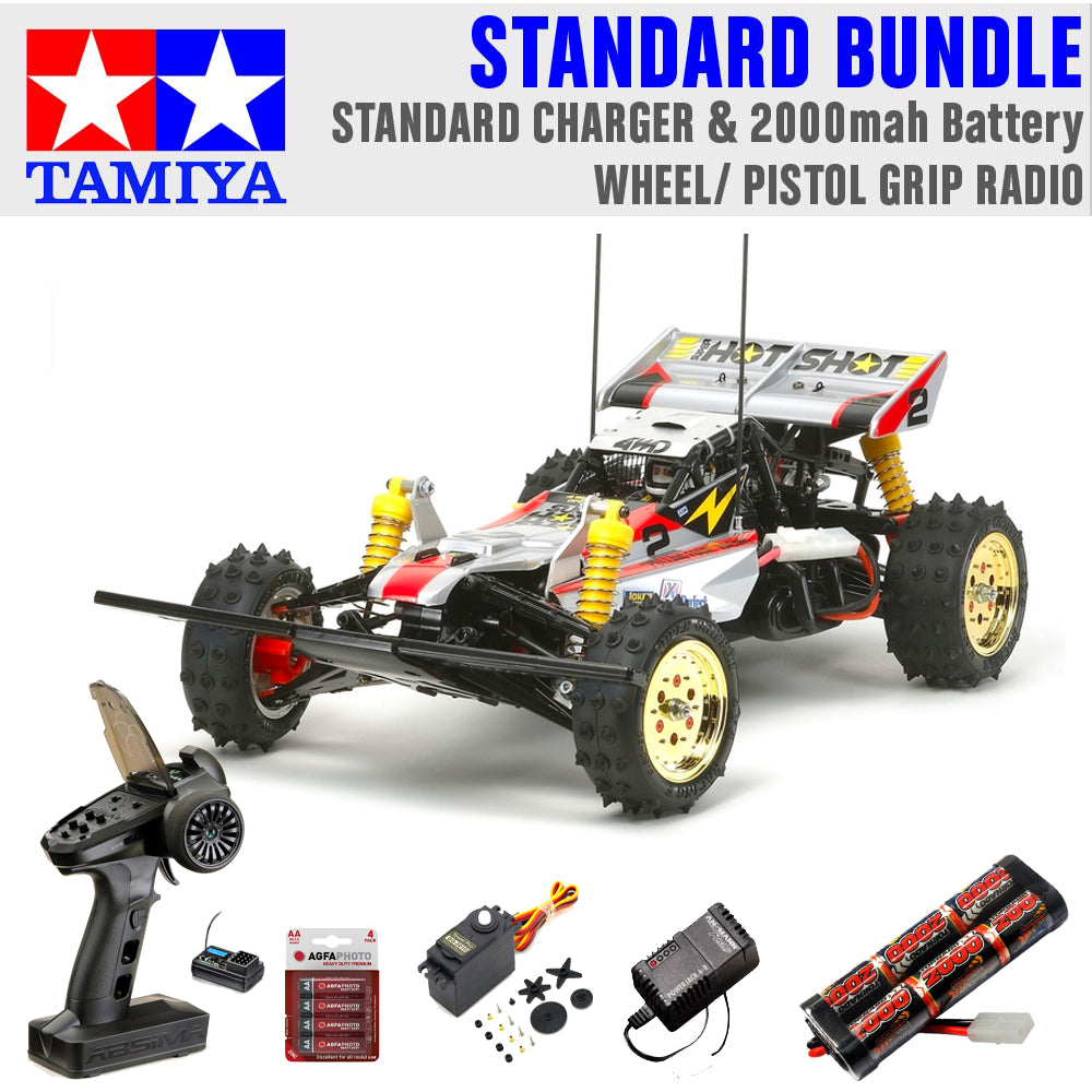 TAMIYA RC 58517 Super Hotshot 2012 1:10 Car Standard Wheel Bundle