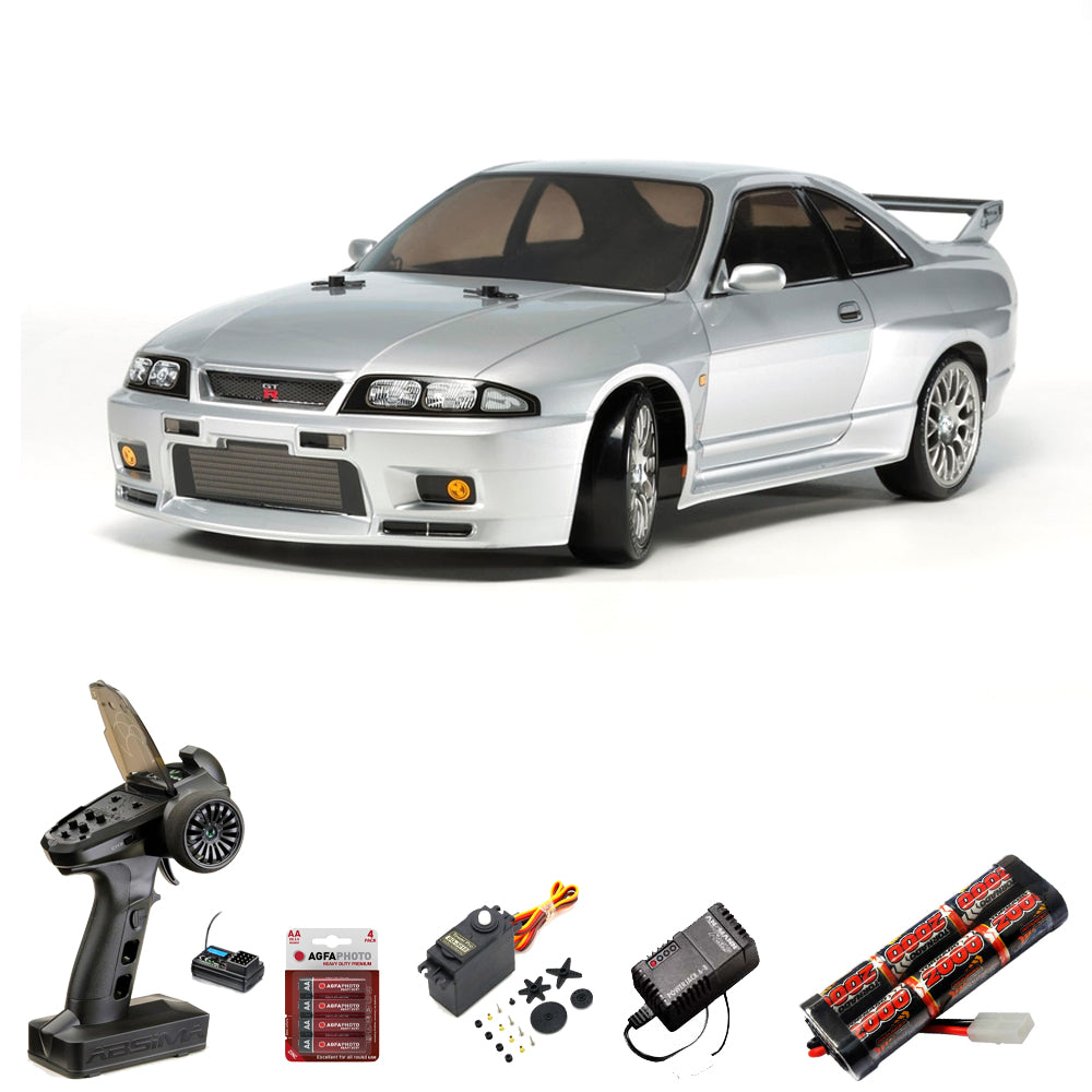 TAMIYA RC 58604 Skyline GTR R33 TT-02D 1:10 Car Standard Wheel Bundle
