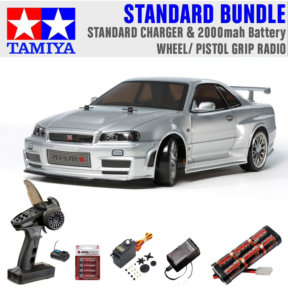 TAMIYA RC 58605 Nismo R34 GT-R Z-tune TT-02D Drift 1:10 Standard Wheel Bundle
