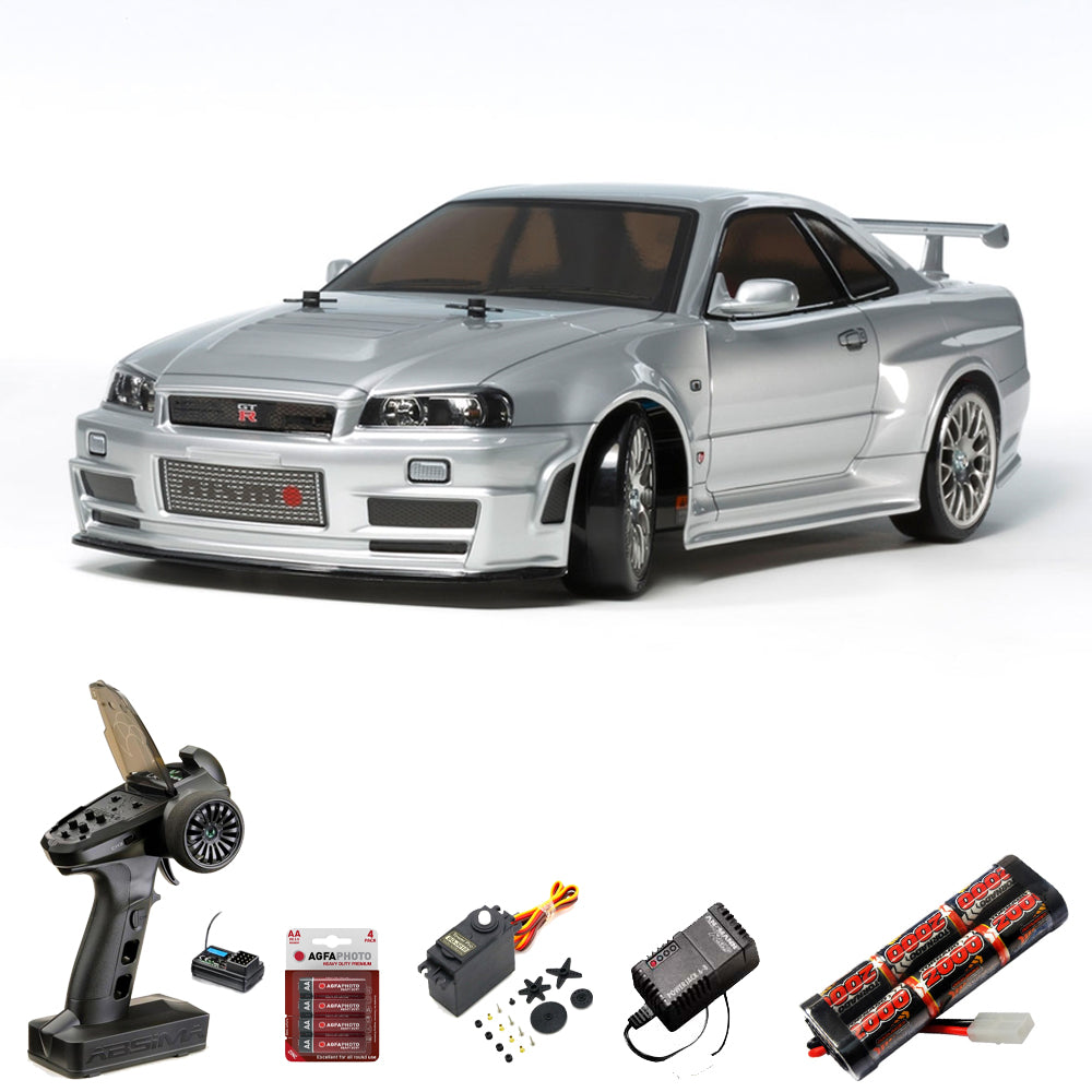 TAMIYA RC 58605 Nismo R34 GT-R Z-tune TT-02D Drift 1:10 Standard Wheel Bundle