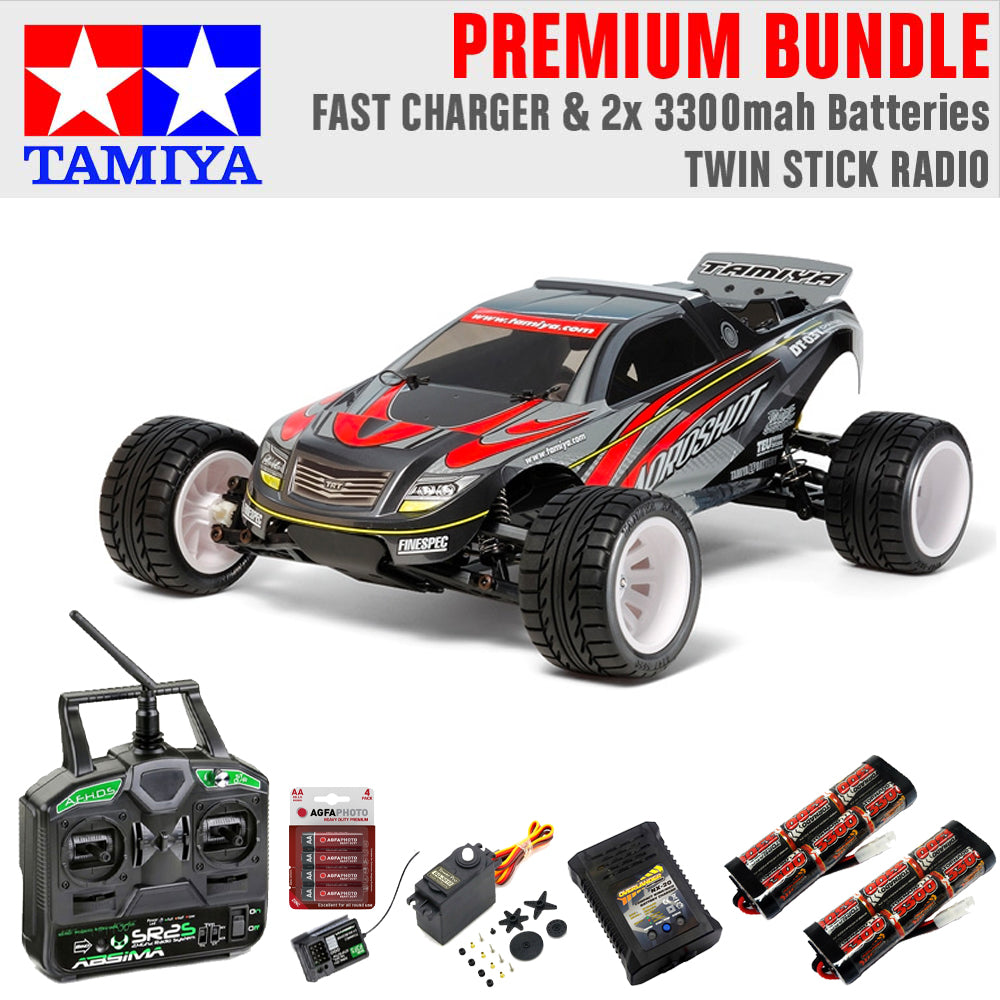 TAMIYA RC 58610 Aqroshot DT-03T 1:10 Premium Stick Bundle