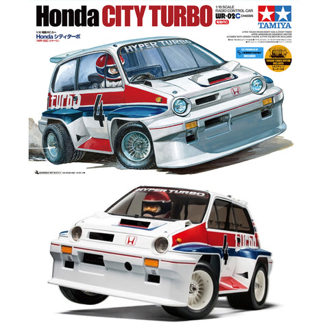 ホビーラジコン TAMIYA Honda CITY TURBO 1/10 タミヤ 電動RCカーシリーズ 1/10RC Honda シティターボ （WR-02C