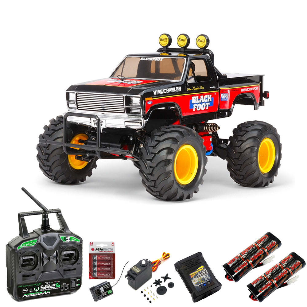 TAMIYA RC 58633 Blackfoot 2016 1:10 RC Truck Premium Stick Bundle