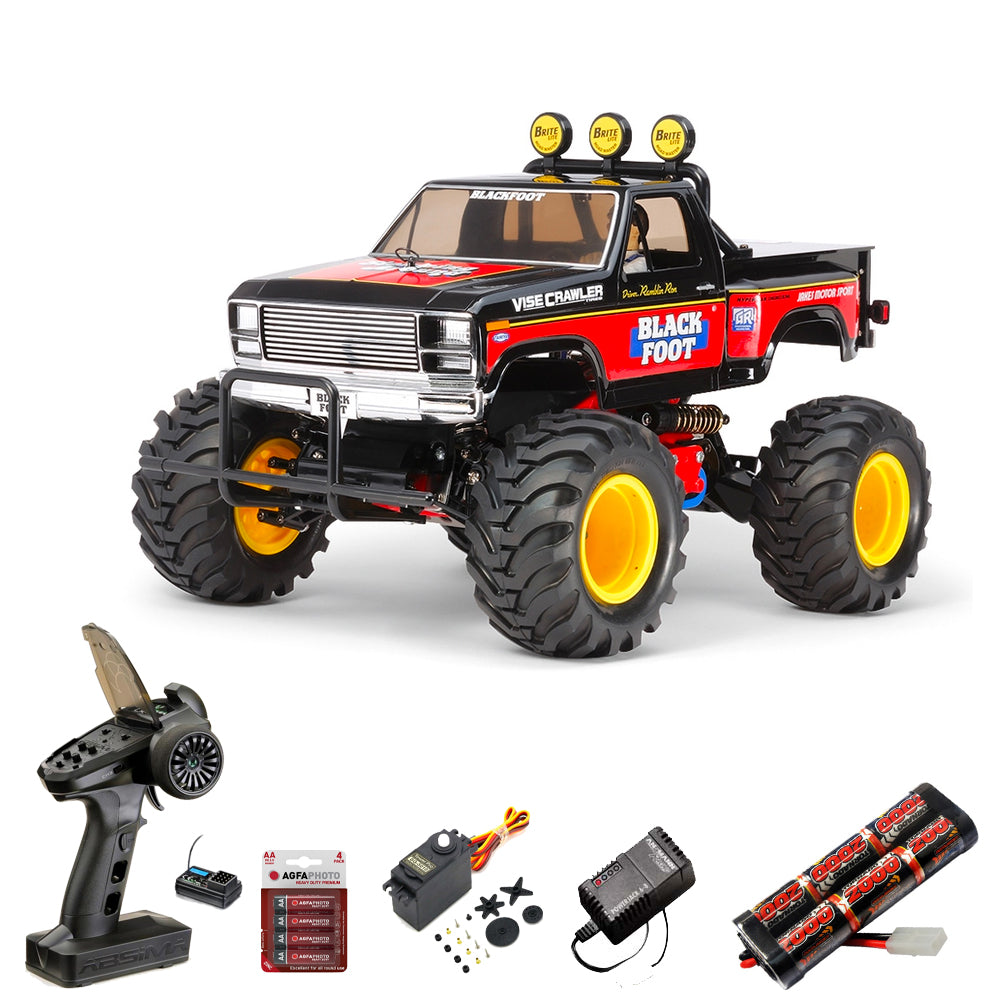 TAMIYA RC 58633 Blackfoot 2016 1:10 RC Truck Standard Wheel Bundle