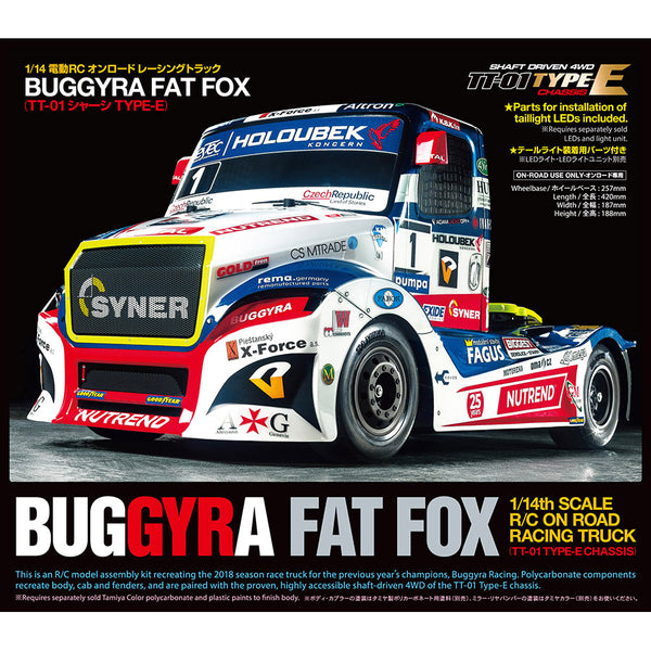 TAMIYA RC 58661 Buggyra Fat Fox Racing Truck TT-01E 1:14 RC