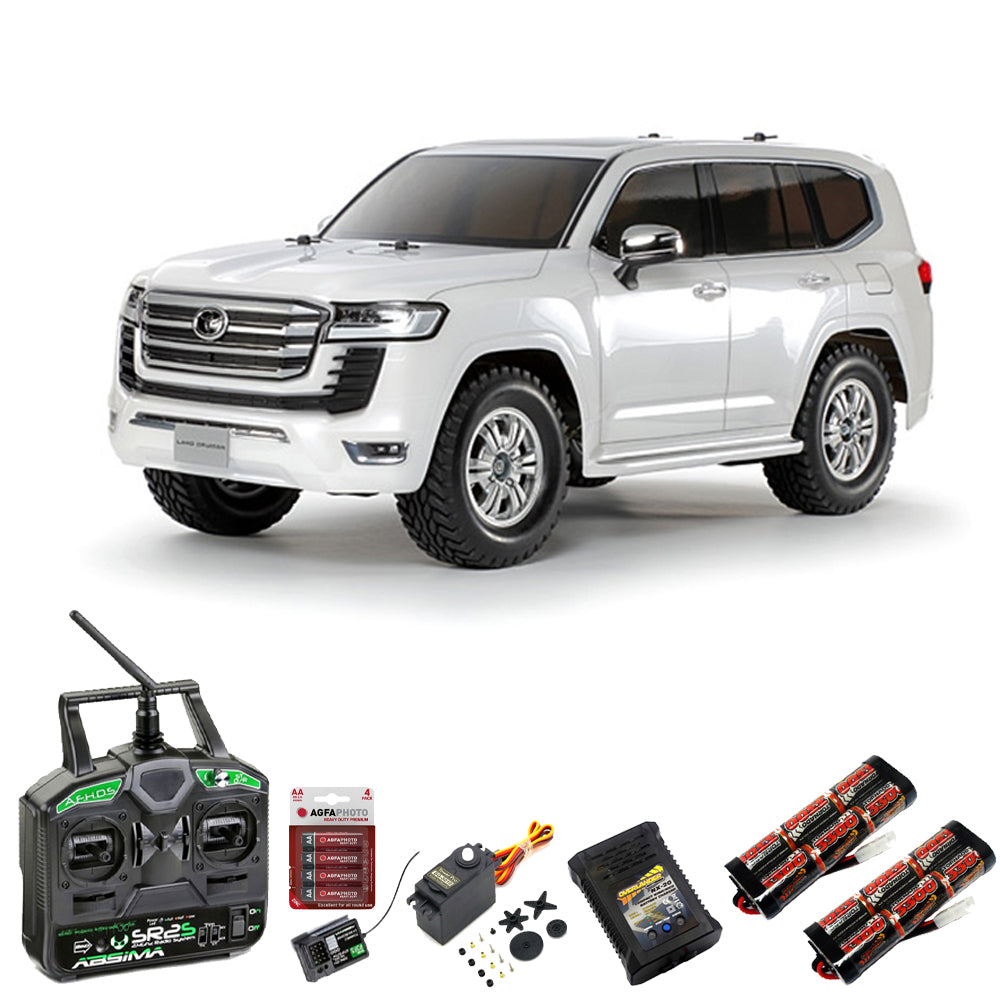 Tamiya RC 58688 Toyota Land Cruiser 300 CC-02 RC Car Premium Stick Bundle
