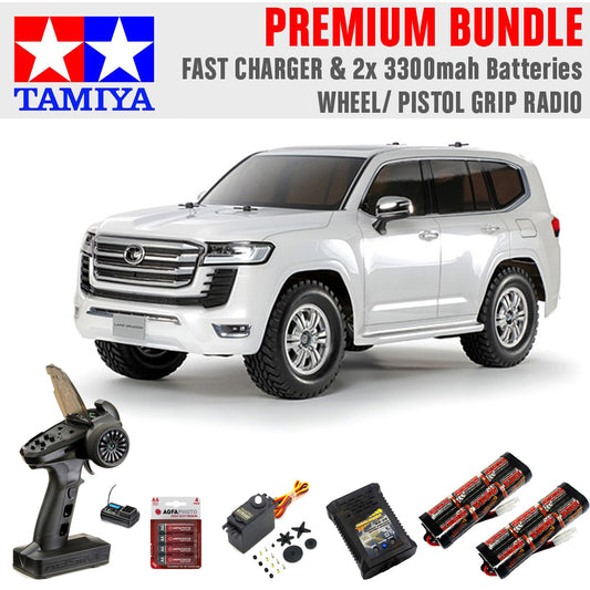 Tamiya RC 58688 Toyota Land Cruiser 300 CC-02 RC Car Premium Wheel Bundle