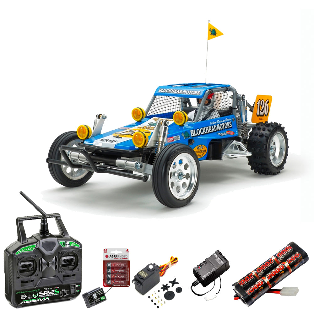 Tamiya RC 58695 Wild One Off Roader 1:10 RC Standard Stick Bundle