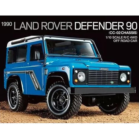 Tamiya RC 58700 1990 Land Rover Defender 90 CC-02 1:10 RC Model