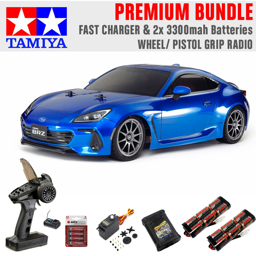 Tamiya RC 58702 Subaru BRZ ZD8 TT-02 1:10 RC Model Car Premium Wheel Bundle