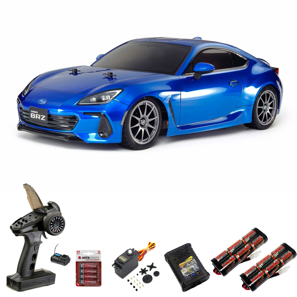 Tamiya RC 58702 Subaru BRZ ZD8 TT-02 1:10 RC Model Car Premium Wheel Bundle