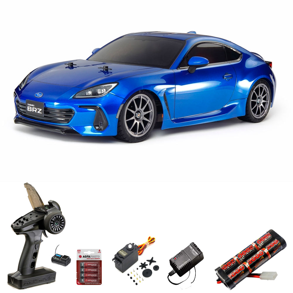Tamiya RC 58702 Subaru BRZ ZD8 TT-02 1:10 RC Model Car Standard Wheel Bundle