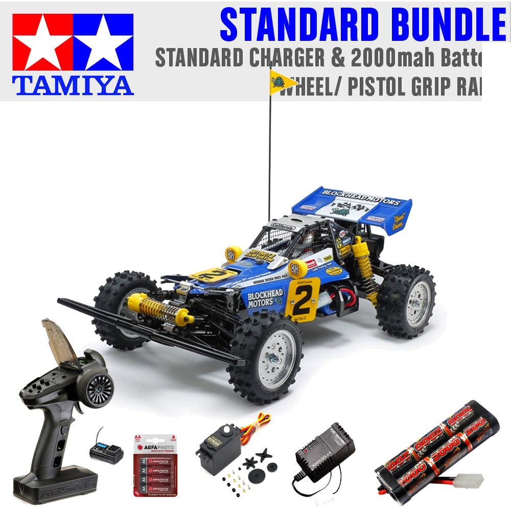 Tamiya Hotshot II Blockhead Motors 4WD 58710 RC 1:10 Standard Wheel Bundle