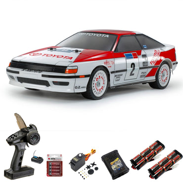 Tamiya RC 58718 Celica GT-Four ST165  TT-02 RC Car Premium Wheel Bundle