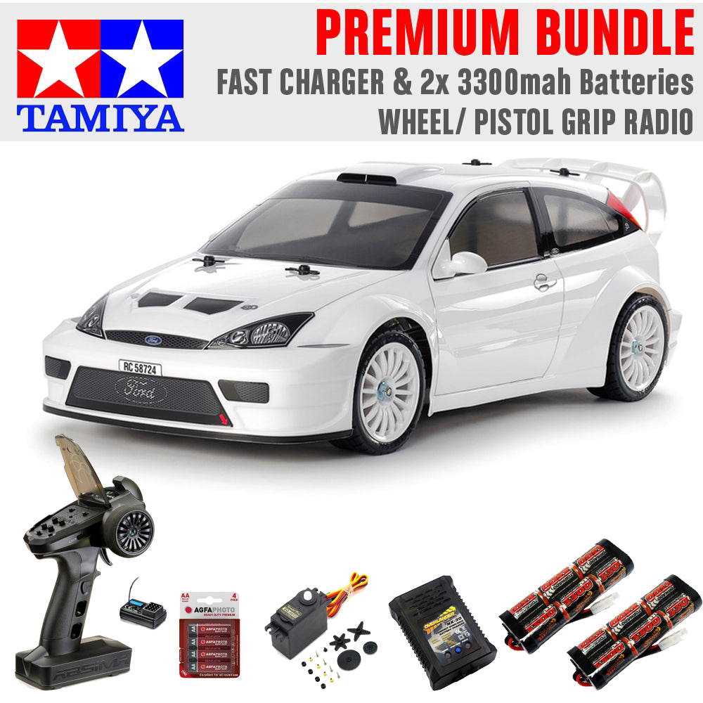 Tamiya RC 58724 2003 Ford Focus RS Custom (TT-02) 1:10 RC Premium Wheel Bundle