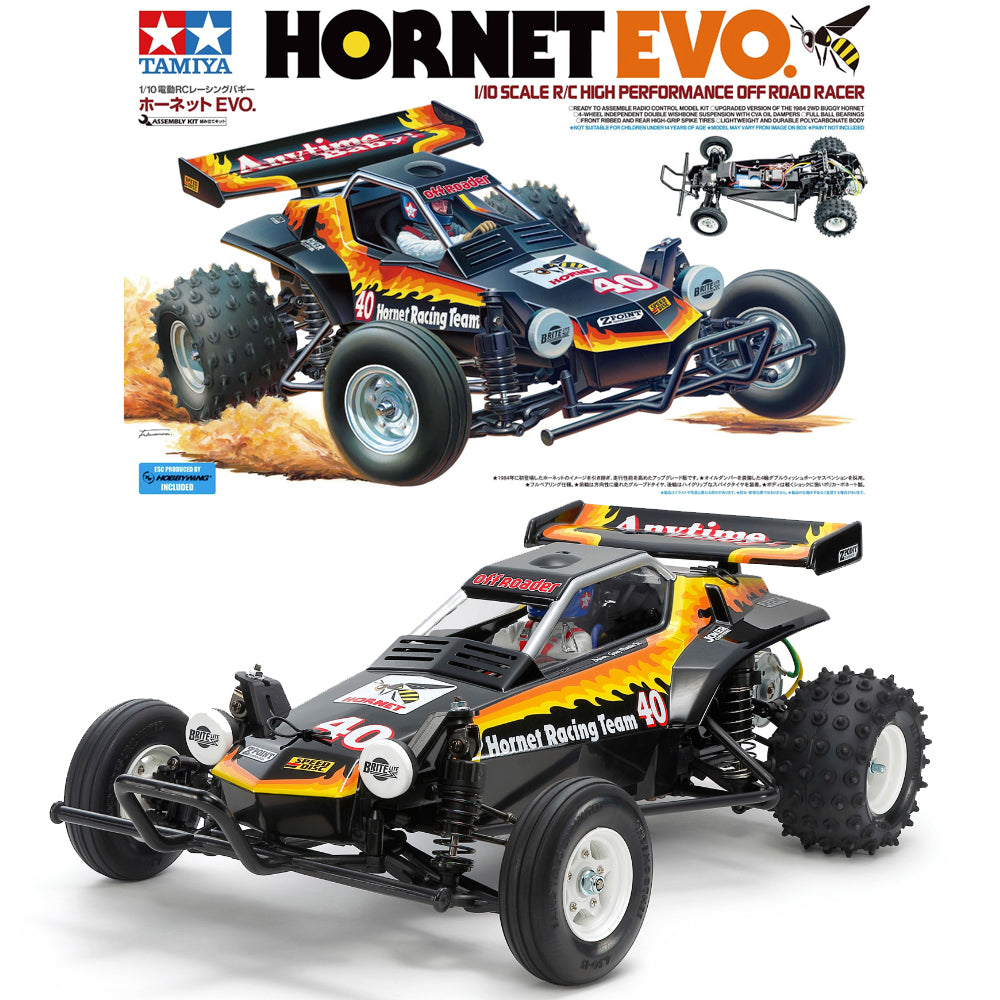 Tamiya RC 58742 Hornet EVO Off-Road Racer 1:10 RC Car Assembly Kit ...