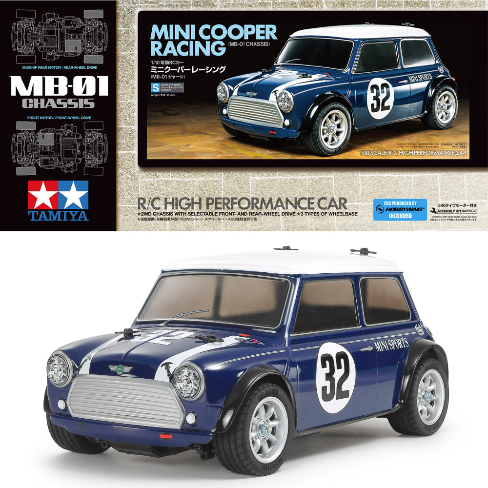 Tamiya RC 58747 Mini Cooper Racing (MB-01) 1:10 RC Assembly