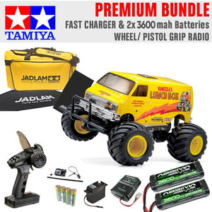 Tamiya RC 58755 Lunch Box Evo 1:12 Pro Wheel Radio Bundle