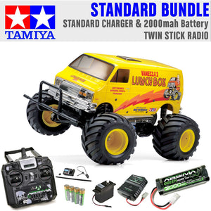 Tamiya RC 58755 Lunch Box Evo 1:12 Standard Stick Radio Bundle