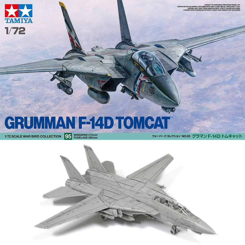 Tamiya 60795 Grumman F-14D Tomcat 1:72 Model Kit – Jadlam Toys