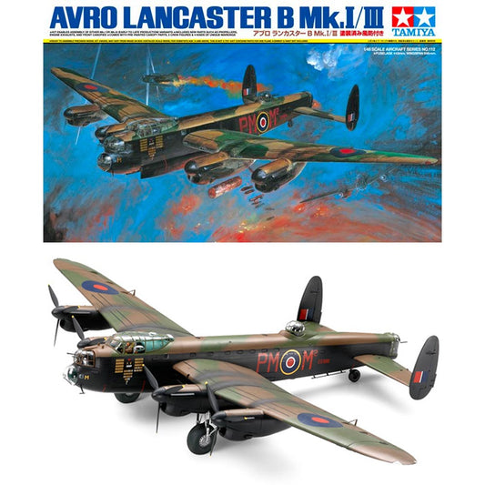 TAMIYA 61112 Lancaster B MKI / III Aircraft Model Kit 1:48