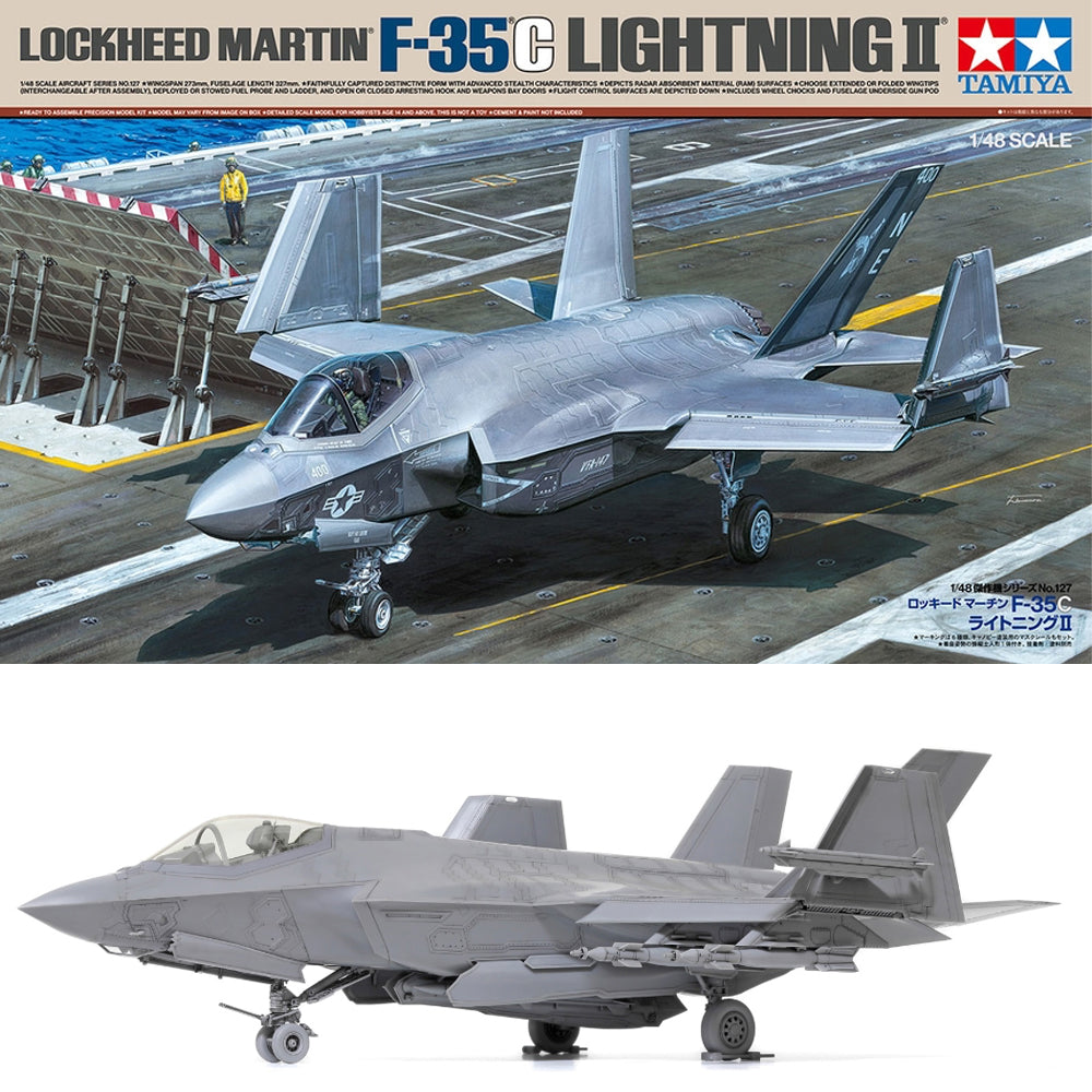 Tamiya 61127 Lockheed Martin F-35C Lightning II 1:48 Model Kit