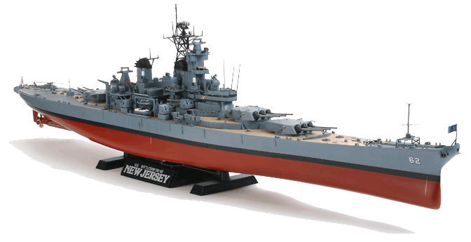 TAMIYA 78028 New  Jersey  (w/detail) 1:350 Ship Model Kit