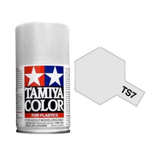 TAMIYA TS-7 Racing White 100ml Plastic Model Kit Spray Paint 85007