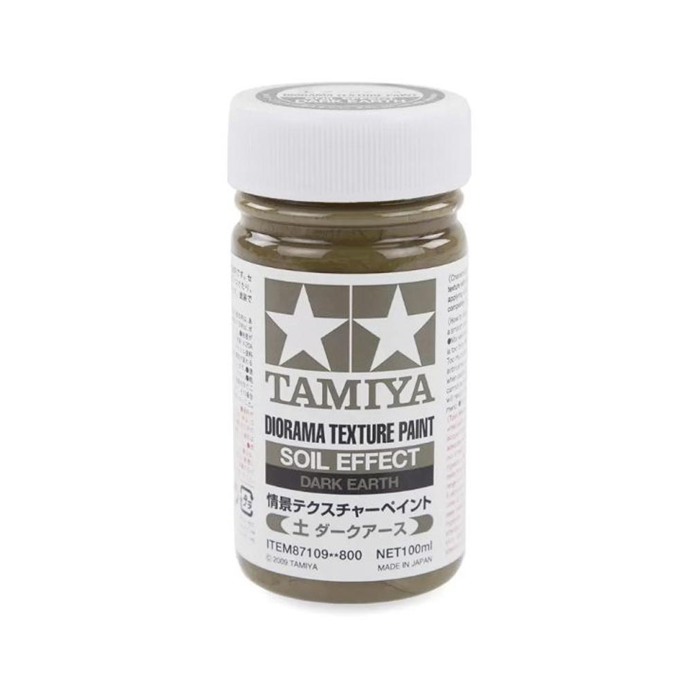 Tamiya 87109 Soil Dark Earth Diorama Texture Paint 100ml Model Paint
