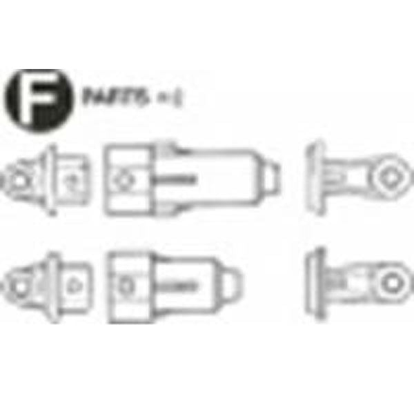 TAMIYA 58485 Super Fighter GR, 9335590/19335590 Damper Cap Parts Bag (F Parts)