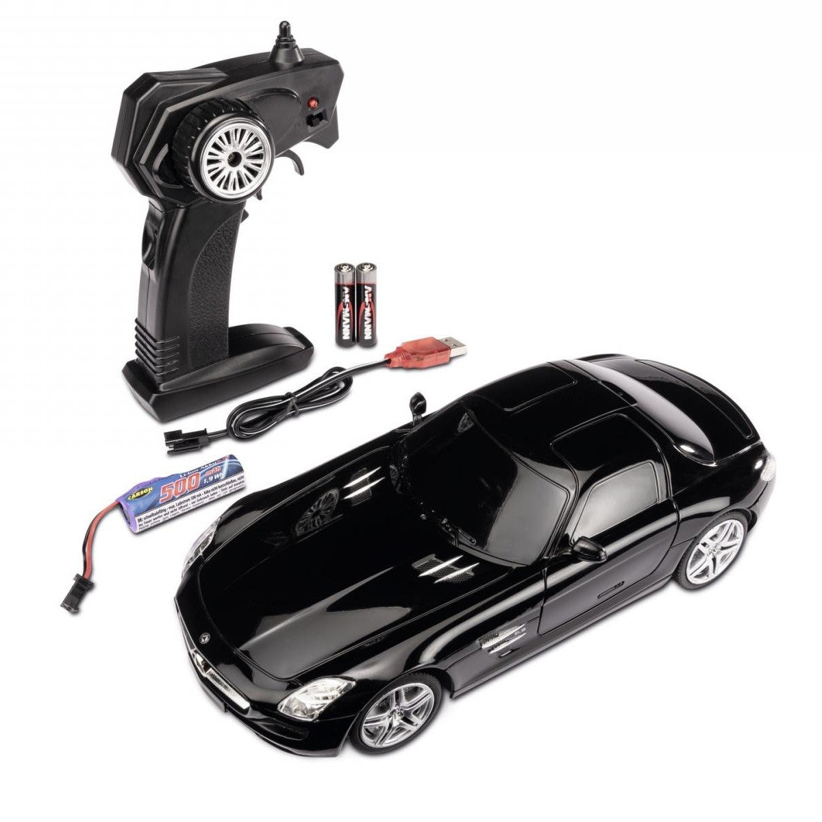 Carson C404310 Mercedes-Benz SLS AMG 2.4GHz 100% RTR Black 1:24 RC Car
