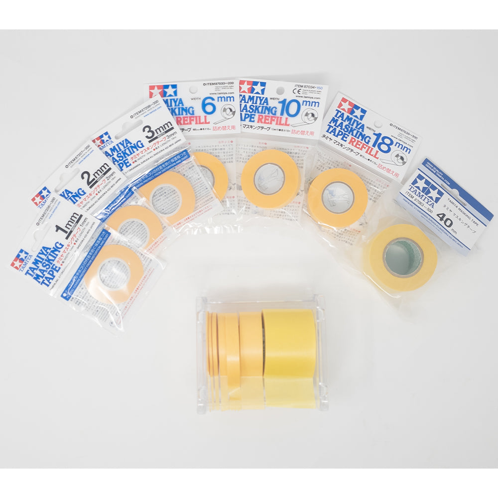 Tamiya Masking Tape Bundle with Dispenser - 1mm-40mm