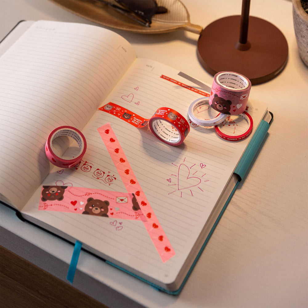 Legami Tape by Tape Dispenser of Sticky Tapes - Teddy Bear