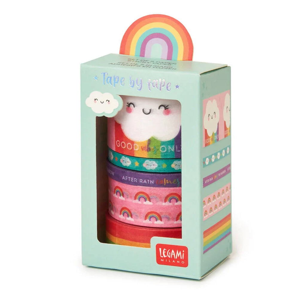 Legami Tape By Tape - Rainbow - Sticky Tape 5m Rolls