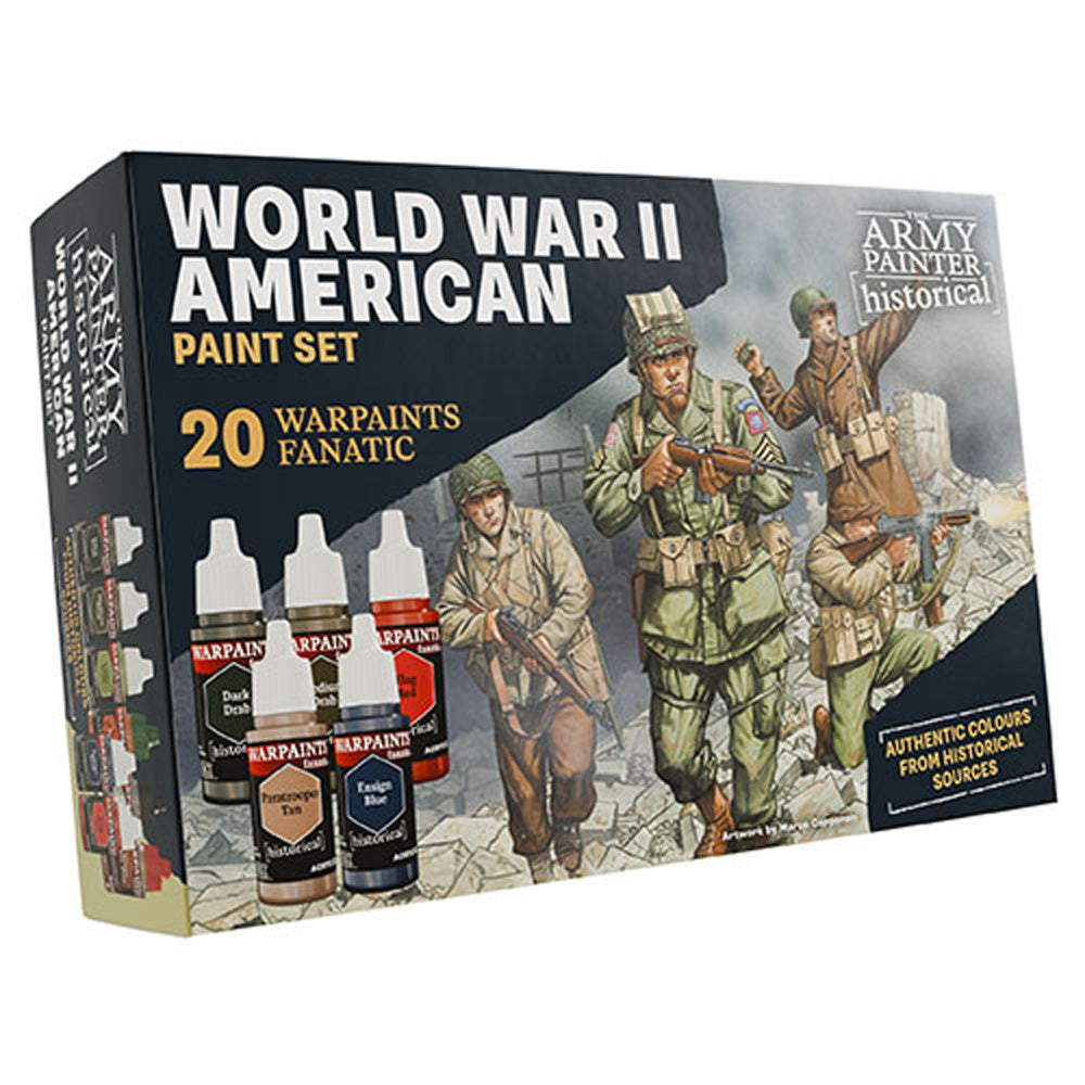 The Army Painter - Warpaints Fanatic Historical - WWII American 20x Paint Set