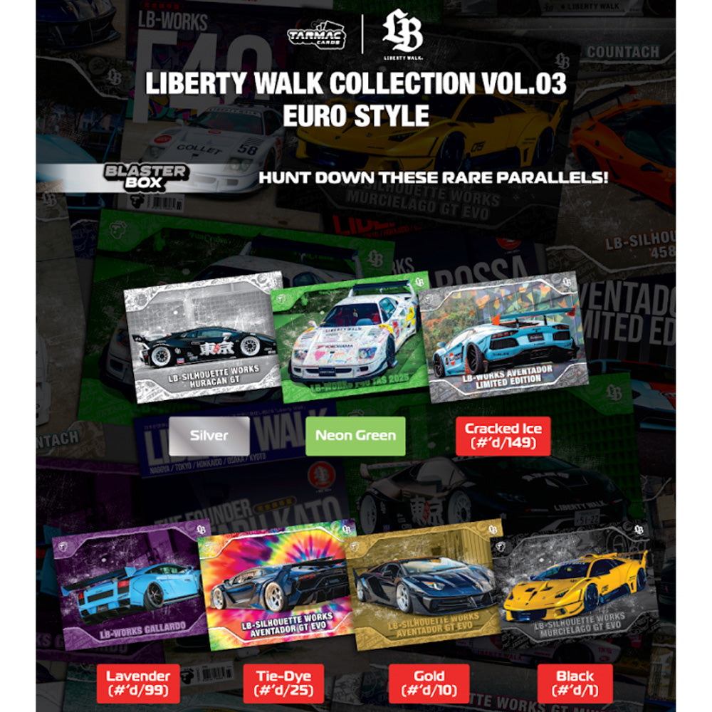 Tarmac Cards: Liberty Walk Collection Vol.3 Euro Style Blaster Box