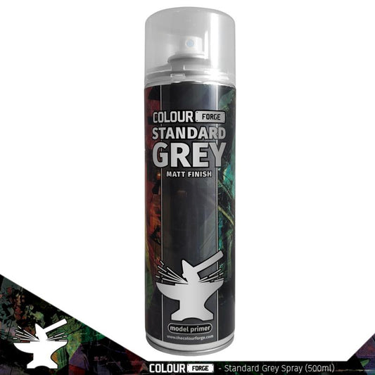 Colour Forge Standard Grey Spray Primer Paint 500ml