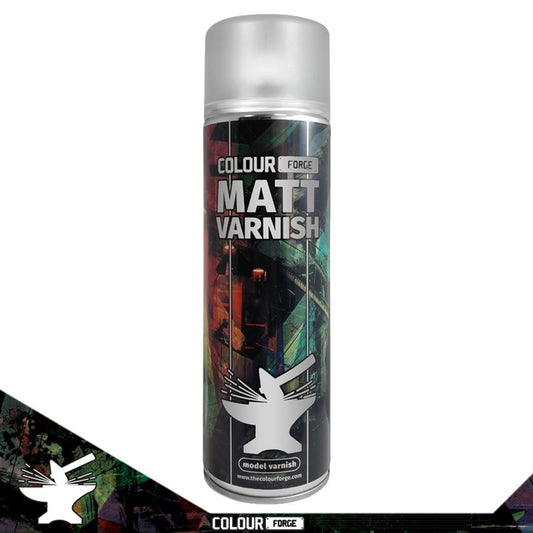 Colour Forge Matt Varnish Spray Primer Paint 500ml
