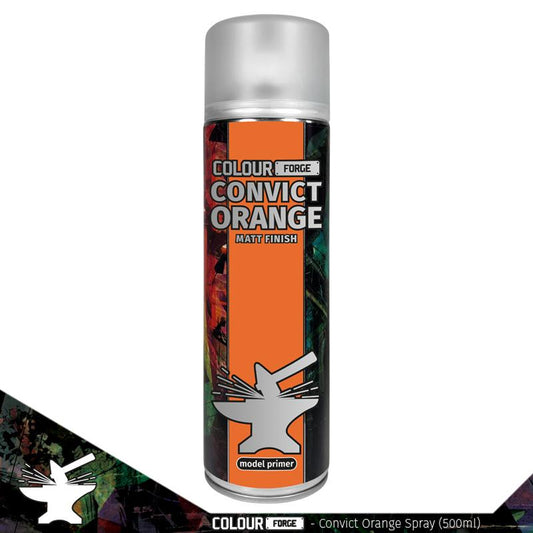 Colour Forge Convict Orange Spray Primer Paint 500ml