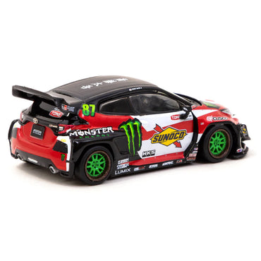Tarmac Works Pandem Yaris No.87 Drift Black/Red 1:64 Diecast Model TCT64080MON