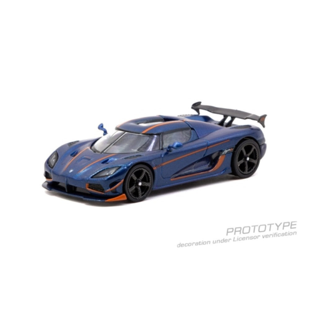 Tarmac Works Koenigsegg Agera RS Blue Carbon Orange 1:64 Car 64GTL005DBCF