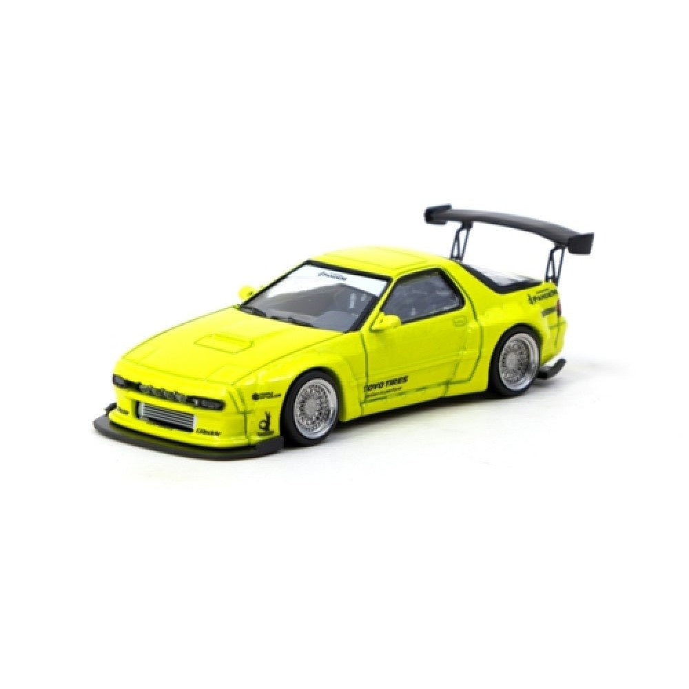 Tarmac Works Pandem Mazda RX-7 FC3S Yellow 1:64 Diecast Car 64R066YL