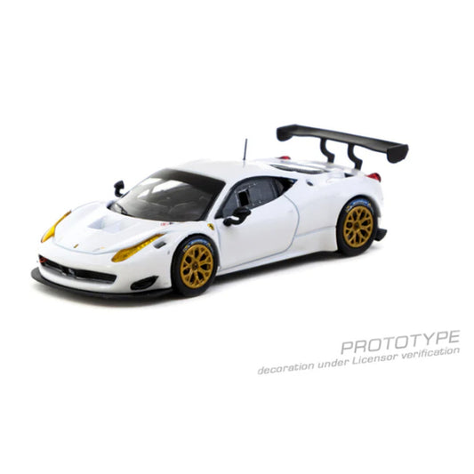 Tarmac Ferrari 458 Italia GT3 White 1:64 Diecast Car
