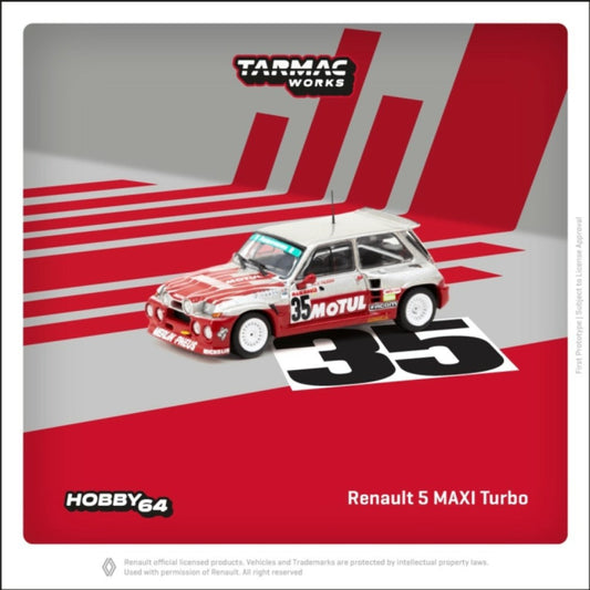 Tarmac Works Renault 5 MAXI Turbo European Hill Climb 1987 Rossi 1:64 Diecast