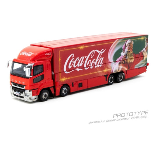 Tarmac Works 1:64 Mitsubishi Fuso Super Great CocaCola Santa Truck TCT64TTL001CC
